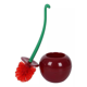 thumbnail image 2 of Escobilla Para Baño Rojo Cereza Elegante Cerdas Suaves, 2 of 5
