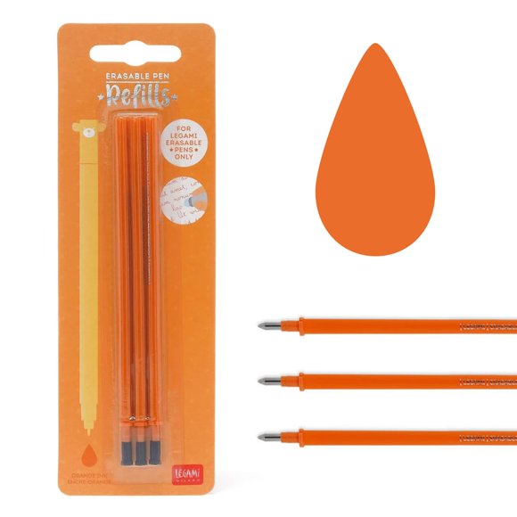 Recargas de tinta Legami 0,7 mm Naranja (3 unidades) Borrables