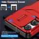 thumbnail image 4 of Funda Resistente para Motorola Moto G Play 5G 2025 con Tapa Deslizante y Protección Militar Rojo, 4 of 5