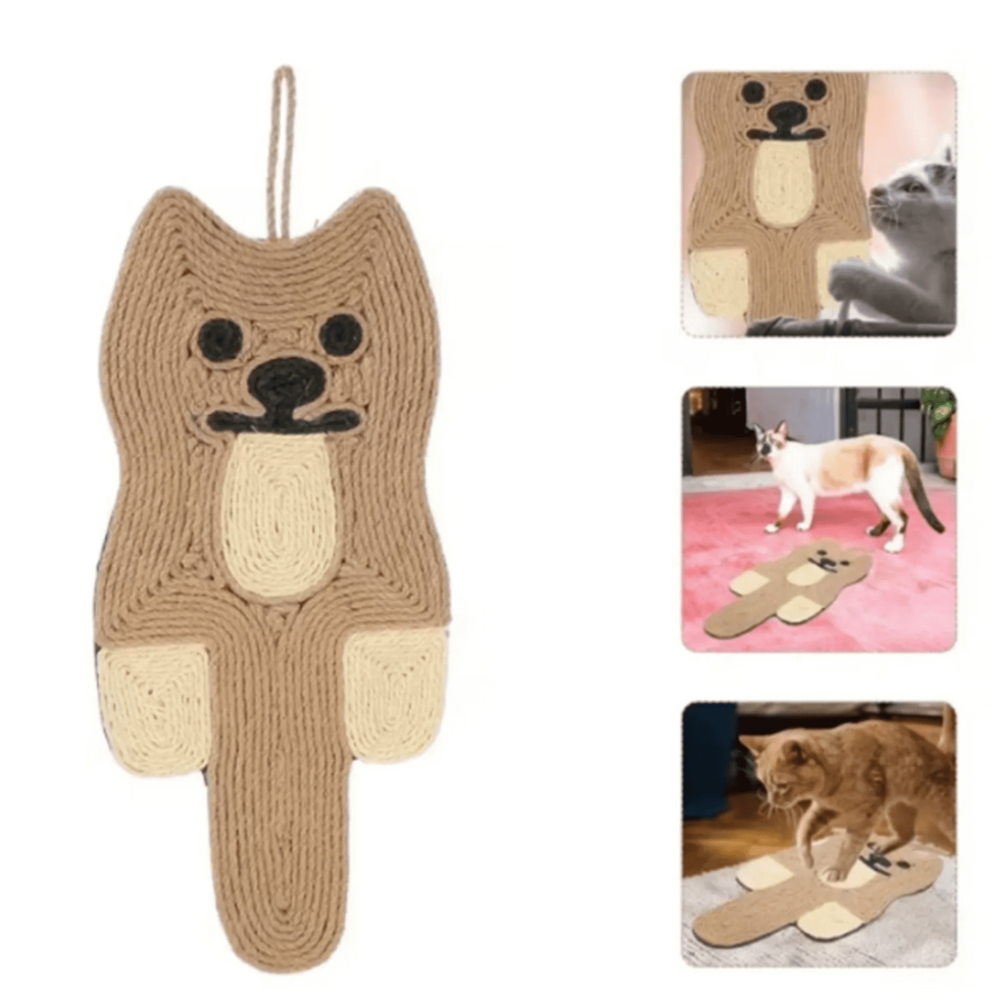 Genérico - Tablero Rascador De Sisal Para Colgar Modelo Perro