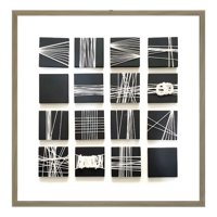 Genérico - Cuadro Decorativo Abstracto Cuerdas Adorno Arte Pared Jhn