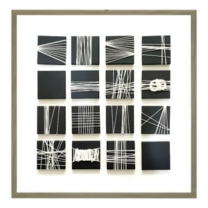 Genérico - Cuadro Decorativo Abstracto Cuerdas Adorno Arte Pared Jhn