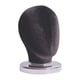 thumbnail image 3 of Cabeza De Bloque De Lona (altura 25 Cm) Cabeza De Exhibición De Peluca Estable Para Sombreros Peluca Sombrero Terciopelo Negro, 3 of 5