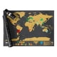 thumbnail image 1 of Mapa del mundo raspado viajeros Negro, 1 of 3
