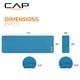thumbnail image 4 of Tapete de yoga CAP Barbell de alta densidad color turquesa 180 x 61 x 1.2 cm con correa, 4 of 7