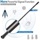 thumbnail image 2 of Antena universal de repuesto para vehículo de 40 cm, mástil de radio AM FM para techo, antena de goma flexible con adaptador roscado M4, M5 y M6., 2 of 7
