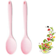 thumbnail image 1 of 2 cucharas de silicona para cocinar, resistentes al calor y de diseño higiénico. Utensilios de cocina y cucharas para mezclar., 1 of 5