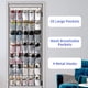 thumbnail image 5 of Organizador de zapatos SAVERHO Over the Door, 35 bolsillos, color blanco, 5 of 7