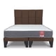 thumbnail image 2 of Cama 2 Plazas Europea América Slim Respaldo Atenas 150x190x50 Cm Tela Chocolate, 2 of 6
