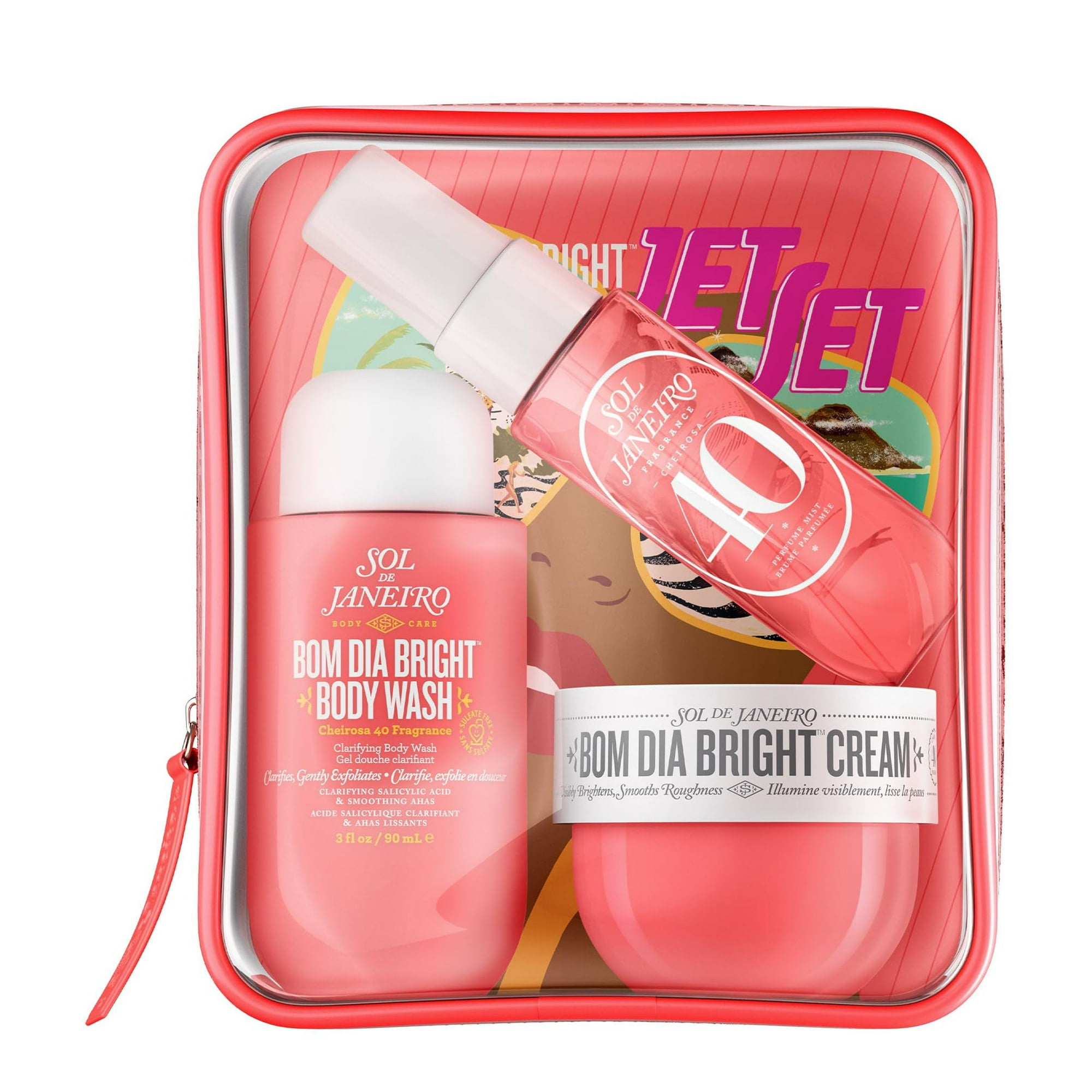 Set De Cuidado De La Piel Sol De Janeiro Bom Dia Bright Apto Para Viajes