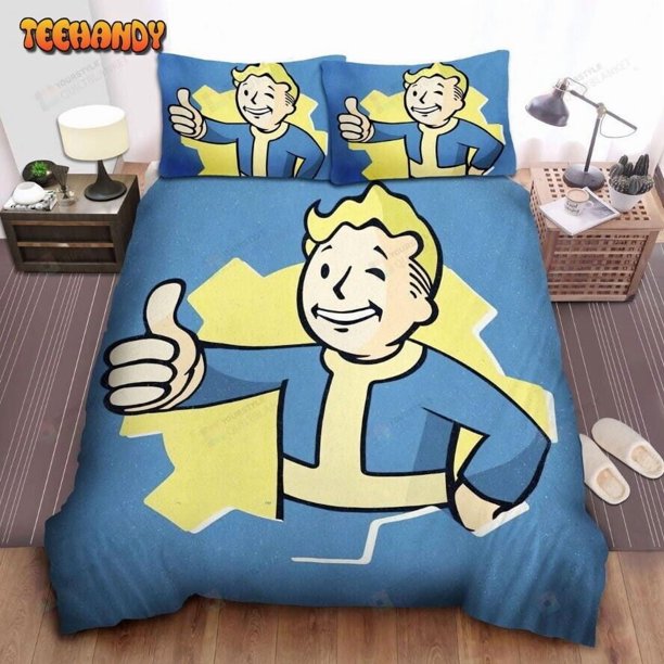 Fallout Join Vault- Tec Bedding Set Duvet Cover Home Textiles Kid Gift #3-Piece Bedding Set