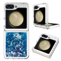 Foxdock - Funda Para Sansung Galaxy Z Flip 6 Con Brillo Líquido, Protección Completa Y Soporte De Anillo Giratorio