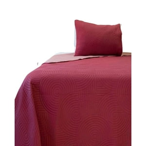 Cubrecama Quilt Bicolor Plaza Y Media Doral