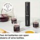 thumbnail image 3 of Abridor de vino eléctrico Chefman, batería negra, juego de 4 piezas, 3 of 7