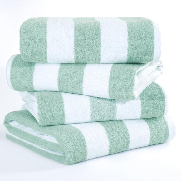 Toallas American Soft Linen 4 piezas Rayas Cabana 76x152 cm