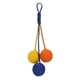 thumbnail image 1 of Bolas De Juguete Divertidas Para Gatos, Mascota Interactiva De Sisal Para Suministros Para Mascotas, Gatito, Naranja, Amarillo, 1 of 5