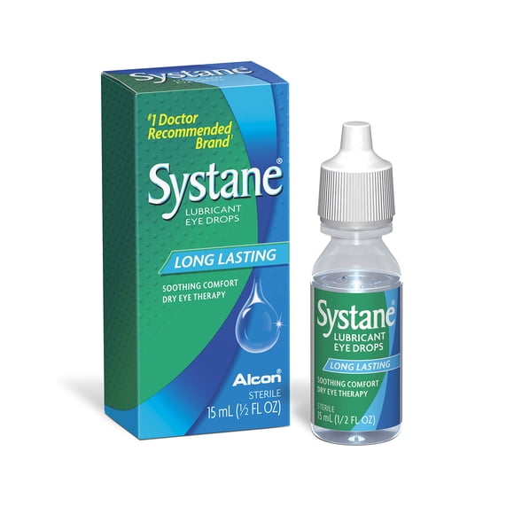 Lubricante Eye Drops Systane de larga duración, 15 ml (paquete de 1)