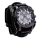 thumbnail image 2 of Reloj Punk Retro Pulsera Cuero Moda Correa Cuero Ancha Vintage Negro, 2 of 2
