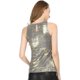 thumbnail image 5 of INSPIRE CHIC Camiseta Holográfica Brillante de Halloween para Mujer Fiesta Disco Top de Tirantes Metálico para Mujer XL Plata, 5 of 8