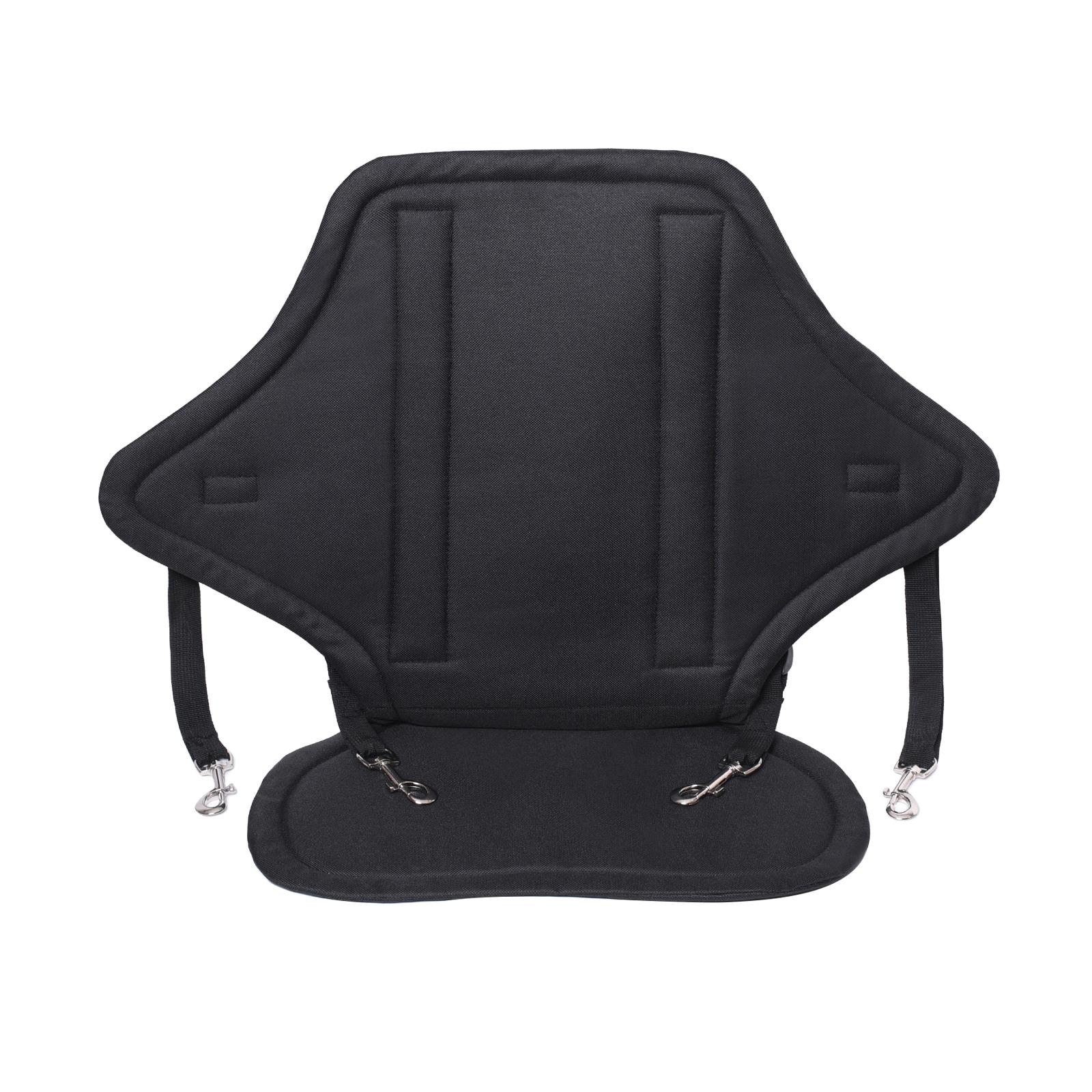 Magideal - Cojín Acolchado Para Asiento De Canoa, Ajustable, Cómodo, Respaldo, Respaldo, Nailon, Negro, Lujosa Almohadilla Para Niños Universales, Pesca, Niños