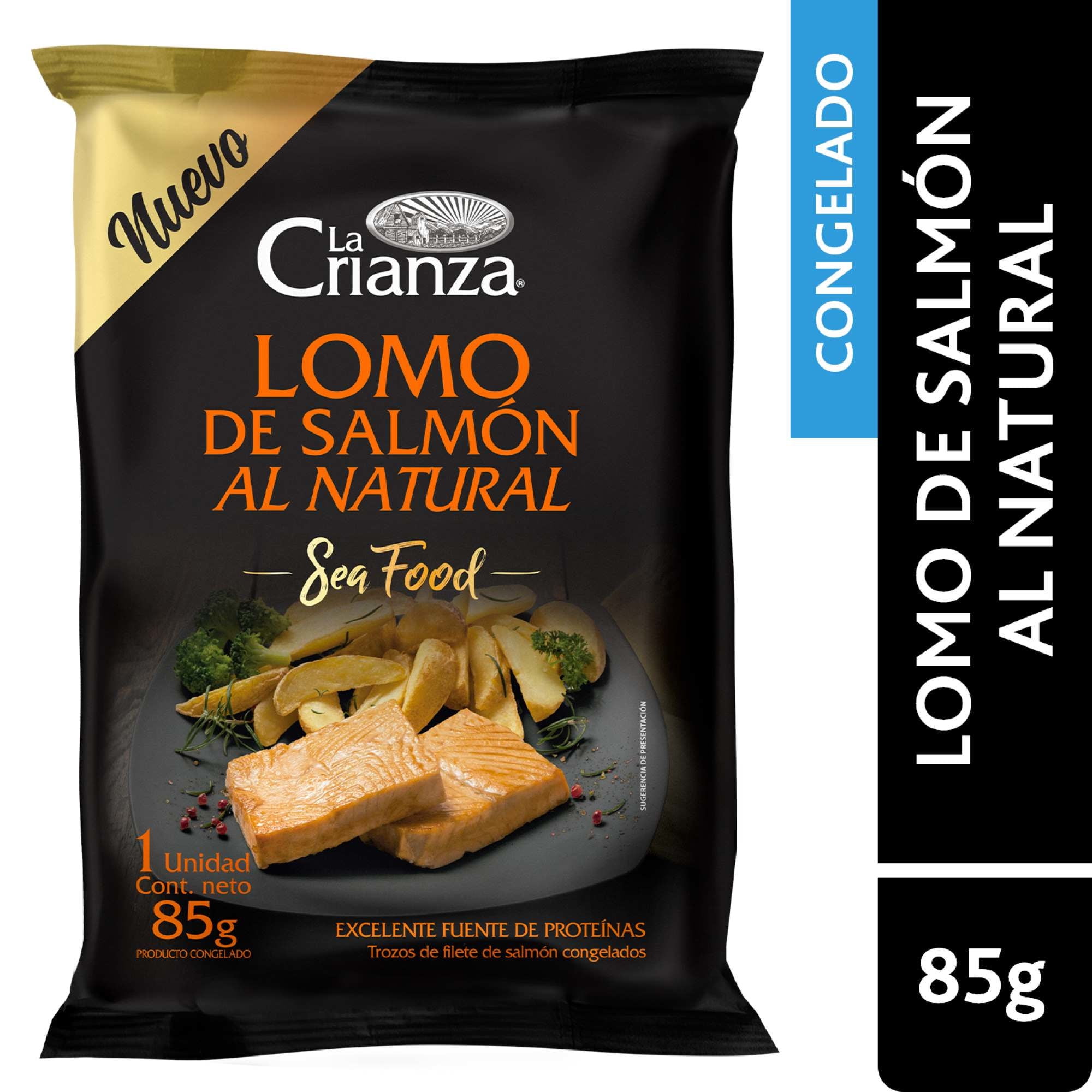 Salmón Lomitos Al Natural 85 g La Crianza