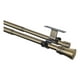 thumbnail image 1 of Set Doble De Barras Para Cortina Extensible 170-320 Cm De Metal Diámetro 16/19 Mm Soporte De Techo Terminal Cónico Color Bronce, 1 of 2
