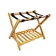 thumbnail image 2 of Soporte para maleta organizador de portaequipajes resistente y duradero, portátil grueso de bambú con estante de almacenamiento para habitación de hué, 2 of 5