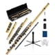 thumbnail image 1 of Flauta Flute AKLOT Concert C con orificio cerrado, 16 teclas y funda, 1 of 9