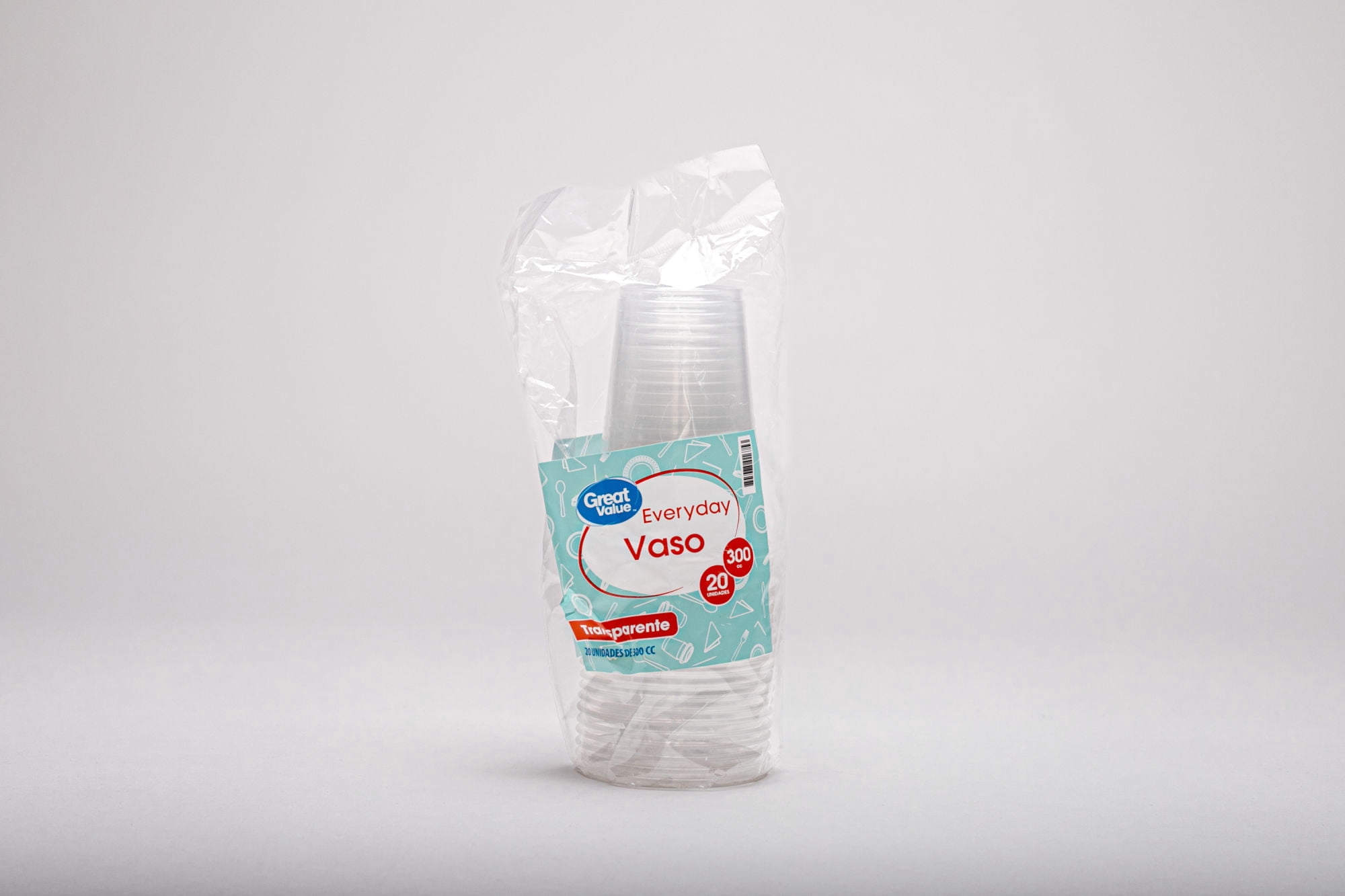 Vasos Plásticos 300cc 20 Unidades Great Value