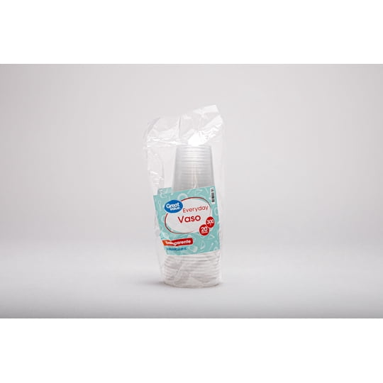 Vasos Plásticos 300cc 20 Unidades Great Value