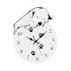 thumbnail image 3 of Decoración De Perro, Reloj Colgante De Pared De Madera, Patrón De Huella Para Sala De Estar, Color Blanco Duradero, 3 of 3