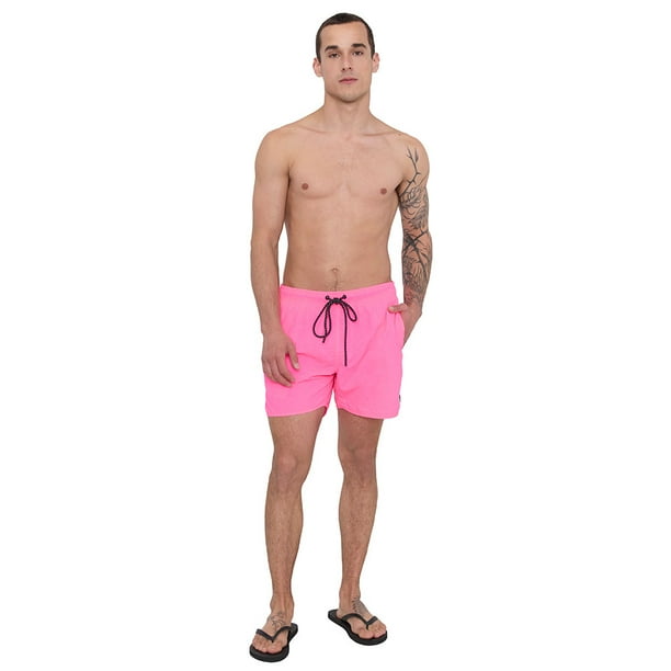 Traje de Baño Hombre Rosado Volley Corona
