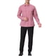 thumbnail image 2 of INSPIRE CHIC Camisas de Hombre de Manga Larga a Cuadros con Botones Abajo 100% Algodón Camisa de Vestir L Rojo Blanco, 2 of 7