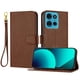 thumbnail image 1 of Funda Cartera para Motorola Moto G75 Tarjetero Soporte Magnético y Correa Marrón, 1 of 5