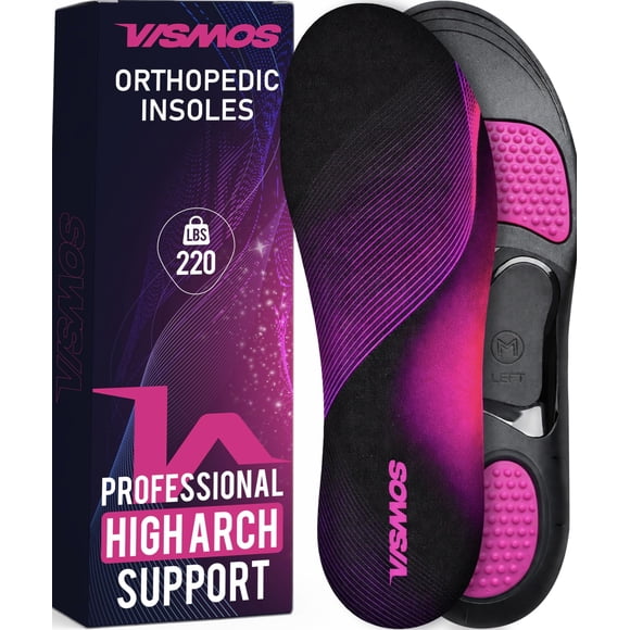 Plantillas VISMOS con soporte de arco alto para fascitis plantar, talla M