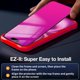 thumbnail image 4 of Protector de pantalla de privacidad Heromiracle para iPhone 17 Pro Max – Pack de 2 en rosa, 4 of 8