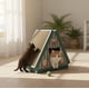 thumbnail image 1 of Rascador Para Mascota Gato Casa Triangular Animal Kingdom turquesa, 1 of 3