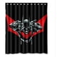 thumbnail image 1 of Cortina de ducha de Batman, juego de cortina de baño con ganchos, tamaño 66 x 72 pulgadas, 1 of 3