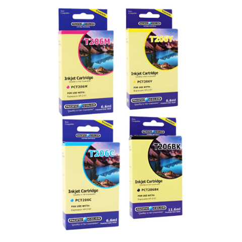 Pacific Color - Cart Epson206 Alt X4