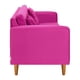 thumbnail image 5 of Sofa New Retro 3C + 2 Pouf Felpa 04 Fucsia, 5 of 6