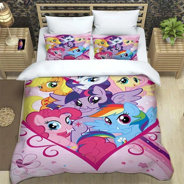 Rainbow Pony Unicorn ed bedding duvet cover bedding set Soft and comfortable customized size bedding set Bed Sheets