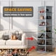 thumbnail image 2 of Estante para zapatos SpaceAid, 7 niveles, giratorio, gris, 63 cm, 2 of 7