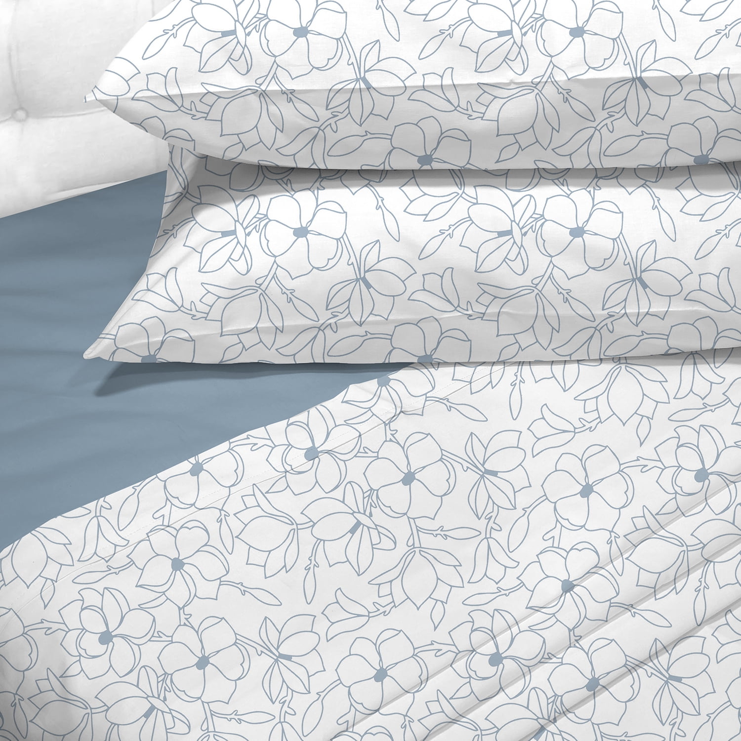 Sabana Andes 144 Hilos Estampada 2 Plaza Floral Jeans