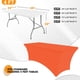 thumbnail image 2 of Mantel separo rectangular ajustable de 4 pies, color naranja, 2 unidades, 2 of 9