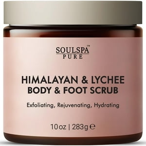 Exfoliante Soulspa Pure Sal Rosa Del Himalaya 300 Ml Para Cuerpo Y Pies
