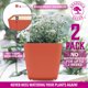 thumbnail image 4 of Macetas autorregables GARDENIX DECOR de 5" - paquete de 2, terracota, 4 of 6