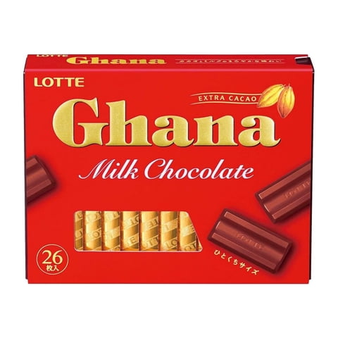 Kenko Foods - Chocolates Leche Extra Cacao Ghana Lotte 119 Gr 26 Unid.