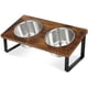 thumbnail image 1 of Comedero elevado de madera Kevideawl para perros, altura de 3 cm, 2 x 1200 ml, 1 of 7