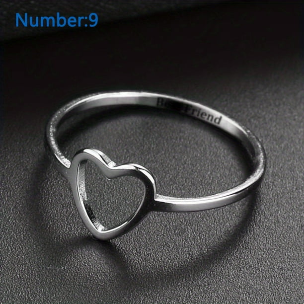 1pc Heart Ring for Men - Trendy and Stylish Hollow Out Design for Daily Wear and Gift Giving - Perfect Birthday or Holiday Gift for Boyfriends