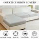 thumbnail image 3 of Funda elástica para sofá Disayu de 2 plazas + chaise gris claro, 3 of 9